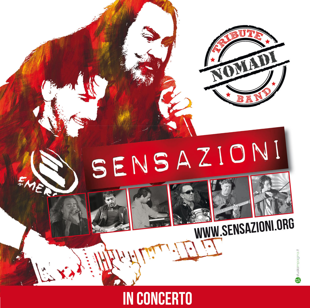 Sensazioni, la cover band dei Nomadi, a Borgo San Dalmazzo.